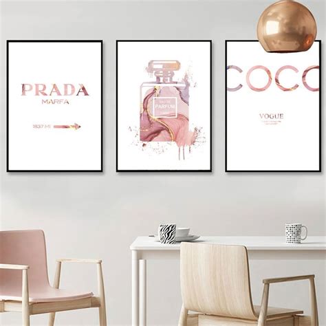 prada chanel prints|Chanel and Prada Wall Art .